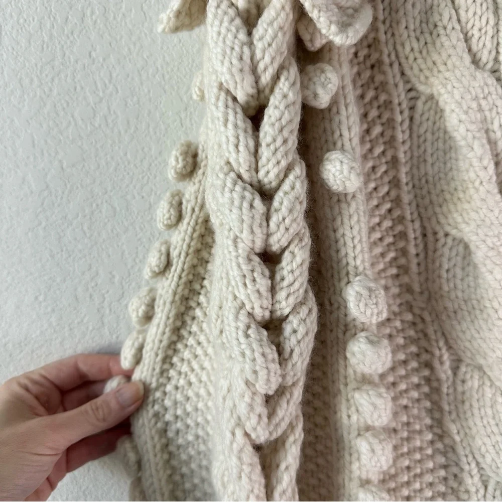 ULLA JOHNSON Verena Wool Cream Jumper Sweater Pullover SZ PS XS/S - Picture 5 of 9